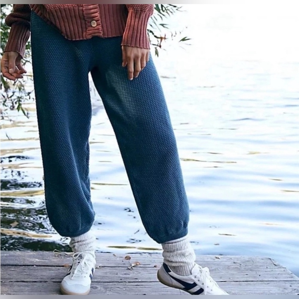 Free People Beach Hailee Knit Pants Balloon Jogger  size small - Picture 4 of 9